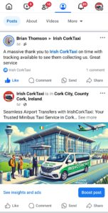 Review-Facebook-IrishCorkTaxi